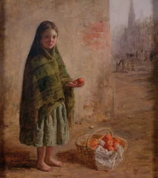Een sinaasappelverkoopster, c.1865